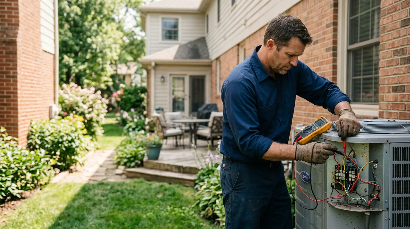 HVAC technician working near Pax, WV